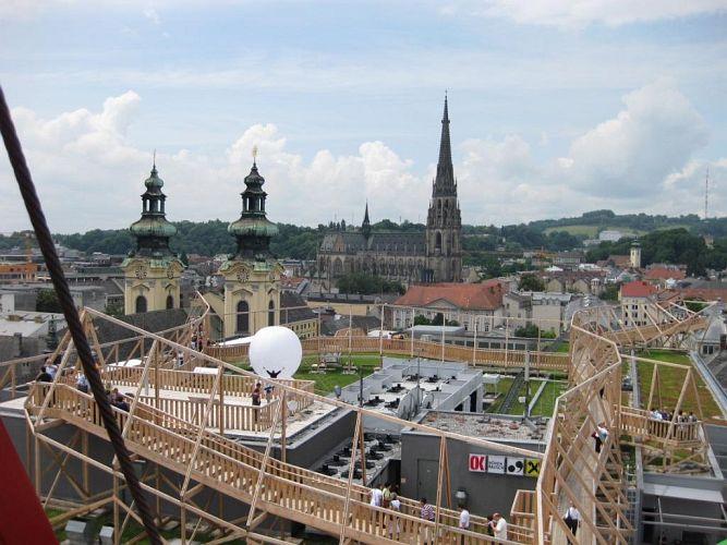 47 der gesamte Dachklettergarten